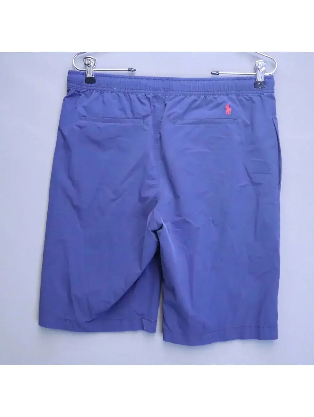 Polo Ralph Lauren Boys XL 18-20 blue Swim Trunks Coral Pony Board Shorts Mens S